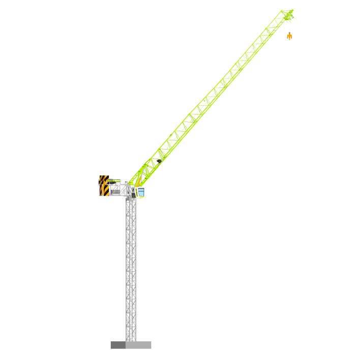 Topless Hydraulic Luffing Jib Crane